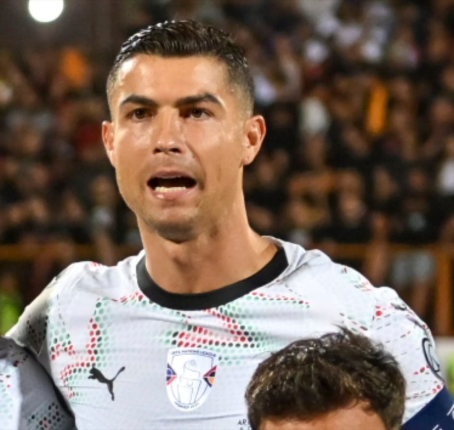 Cristiano Ronaldo with Portugal during 2026 World Cup qualification