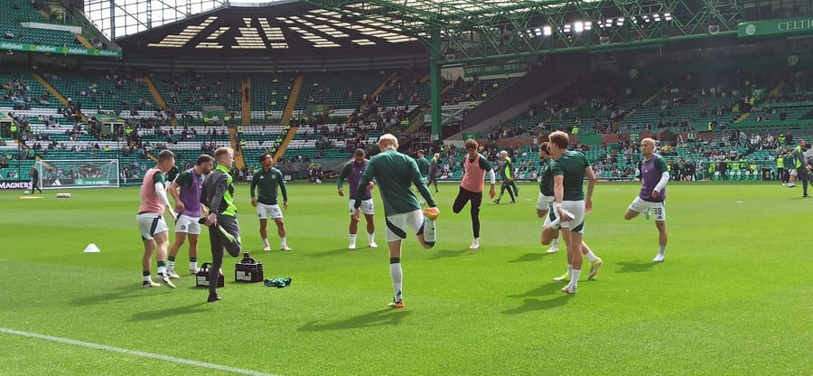 Celtic Park, Celtic's stadium in Glasgow, on a matchday with the stands full