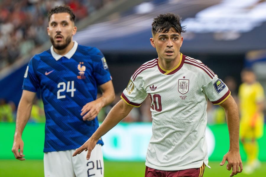 Pedri, the brains of Spain's midfield, in action for La Roja